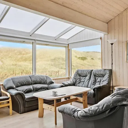 Beach Front Home In Harboore With Sauna